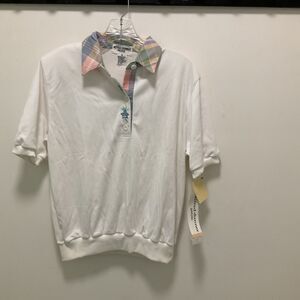 Alfred Dinner NWT Vintage Top With Band Bottom Size Med  Shoulder Pads